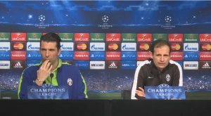Buffon e Allegri in conferenza stampa