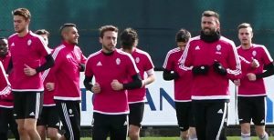 Atalanta Juventus, allenamento