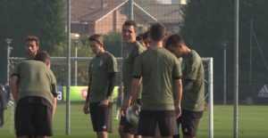 juventus-benevento allenamento