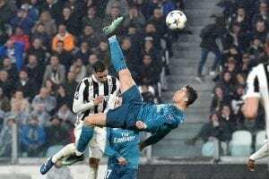 Ronaldo rovesciata gol anno uefa 2018