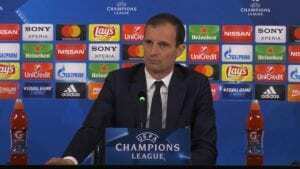 Allegri conferenza stampa Atletico Madrid Juventus