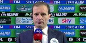 allegri sassuolo juventus intervista