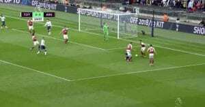 Ramsey gol Tottenham Arsenal