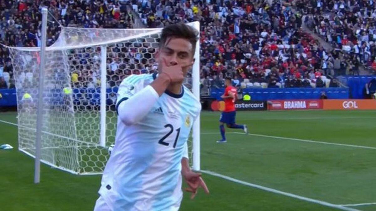 dybala gol argentina cile