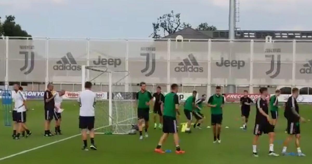 juventus allenamento differenziato