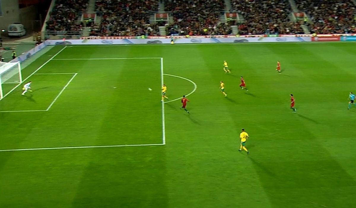 ronaldo tripletta lituania portogallo video