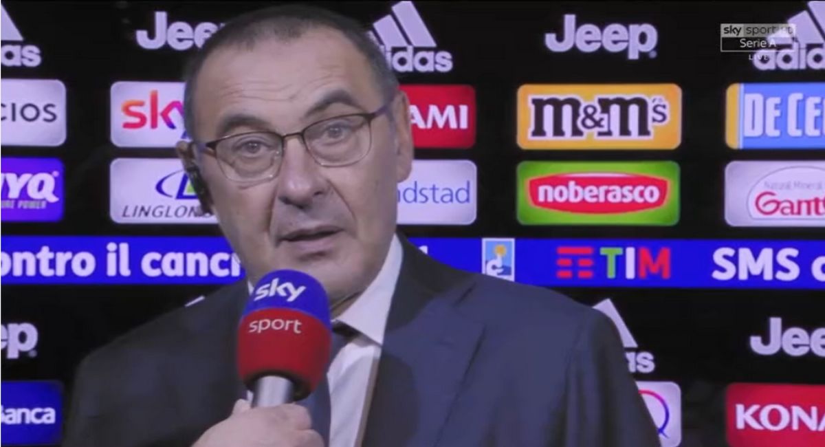 sarri juventus-milan 1-0 intervista