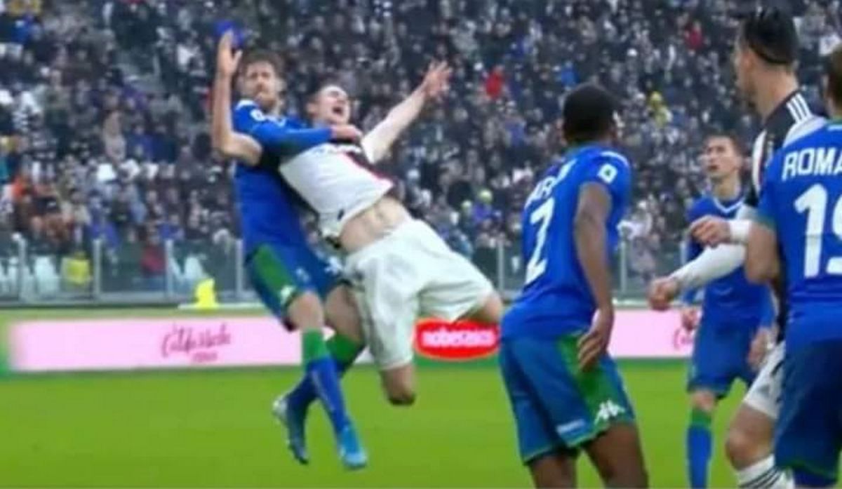rigore su de ligt juventus sassuolo 2-2