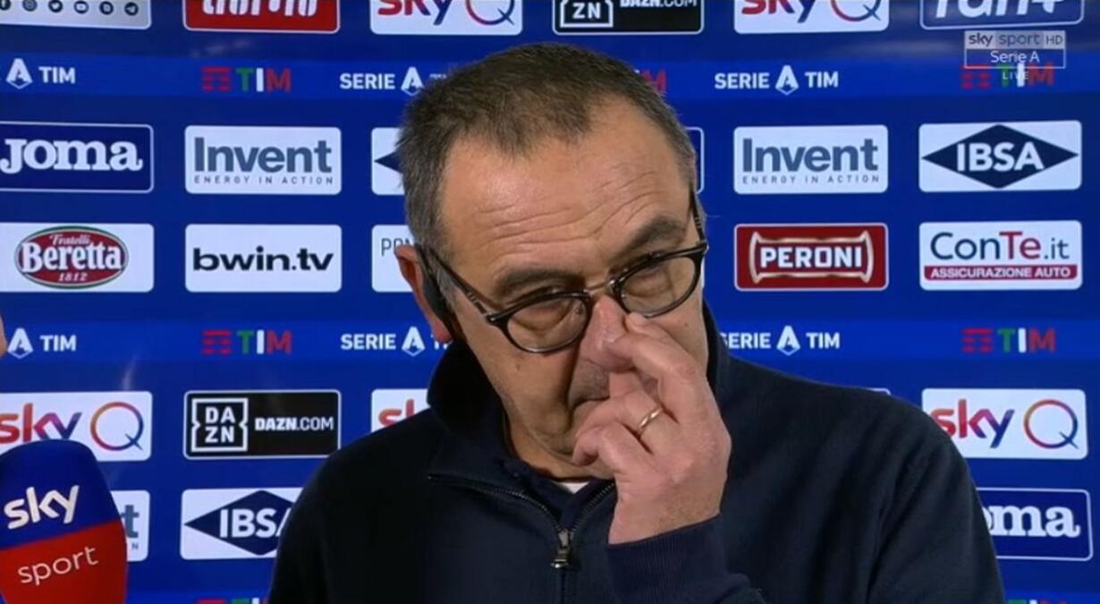 sarri intervista sampdoria juventus 1-2