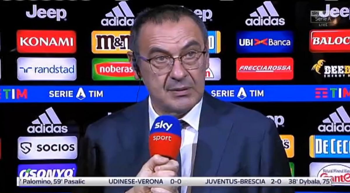 sarri intervista juventus-brescia 2-0