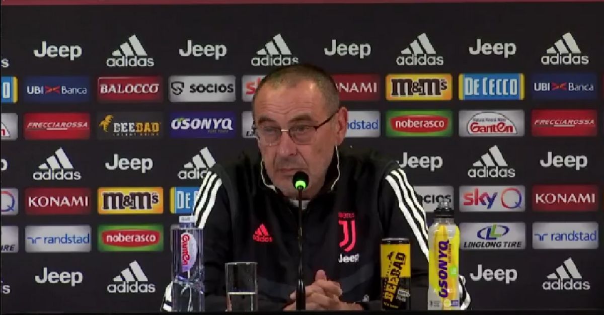 sarri juventus milan conferenza stampa