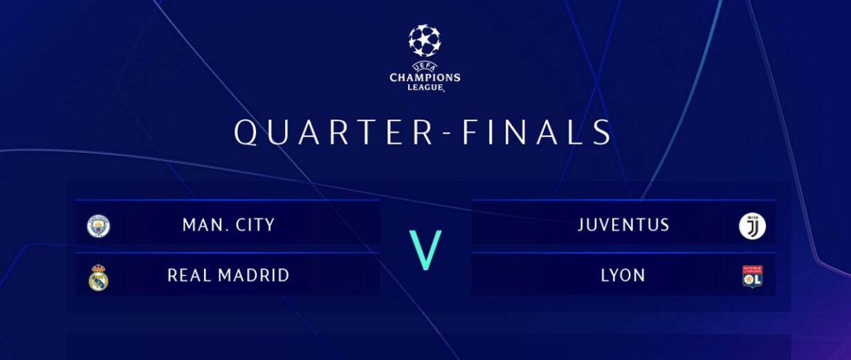 champions league juventus quarti finale real madrid manchester city