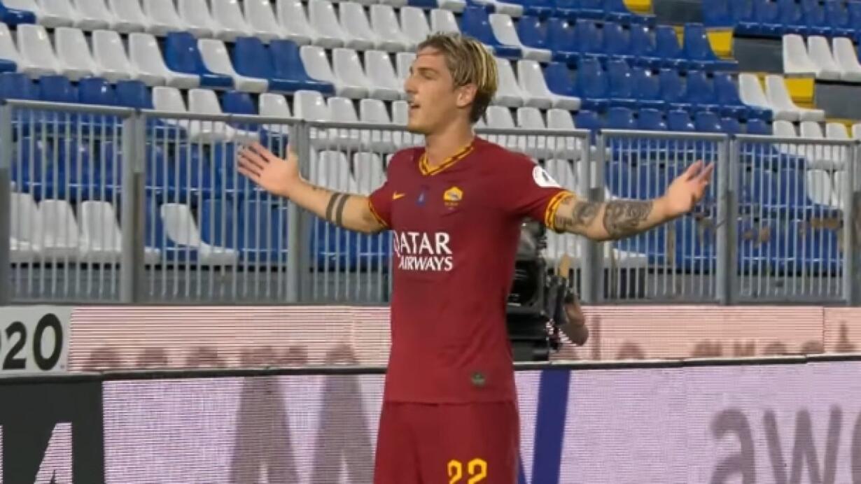 zaniolo roma lite juventus
