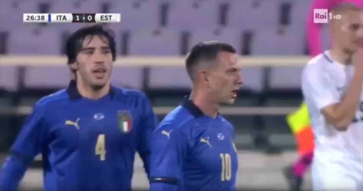 bernardeschi italia estonia gol video