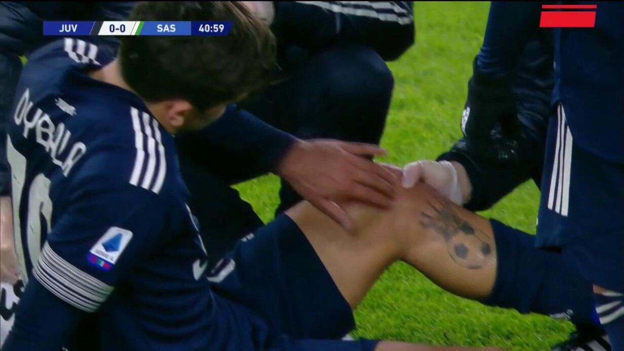 dybala nifortunio juventus sassuolo