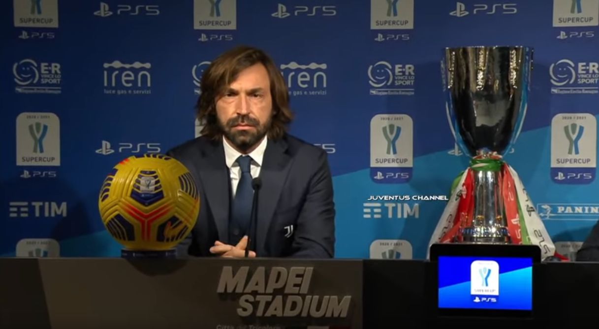 pirlo conferenza stampa juventus napoli supercoppa