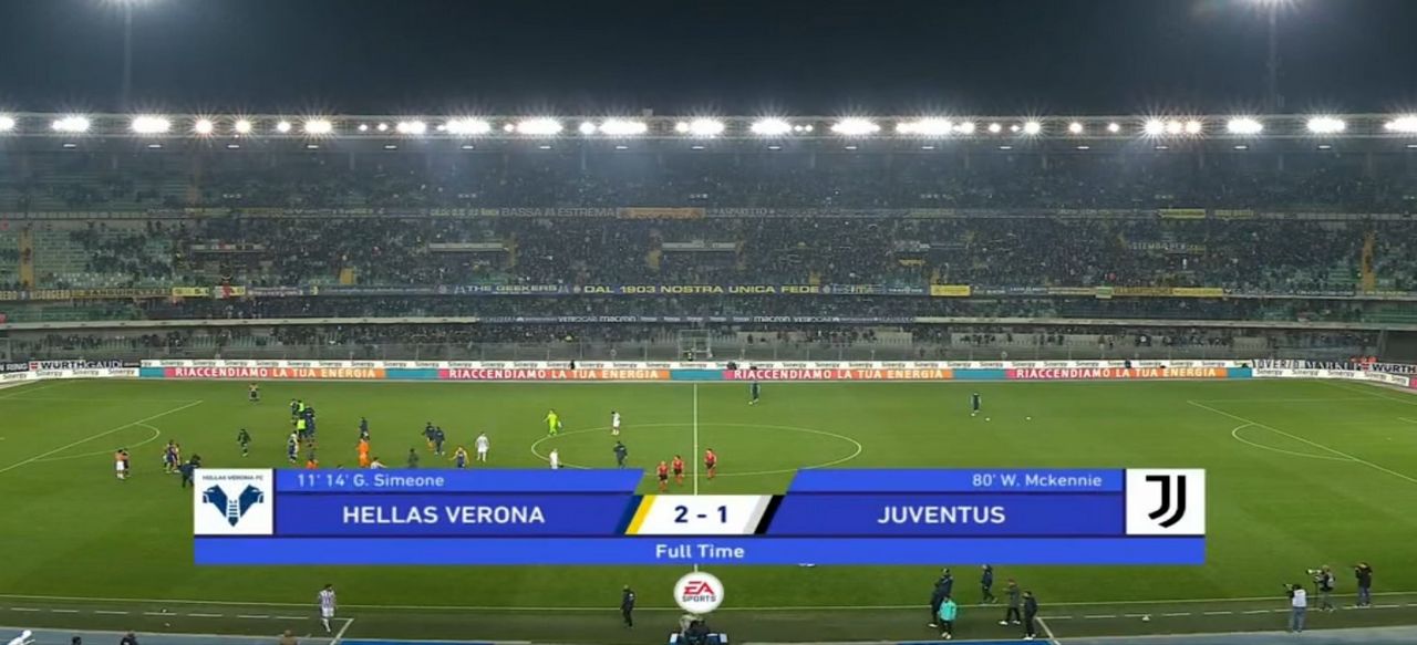 verona-juventus 2-1 highlights video gol pagelle