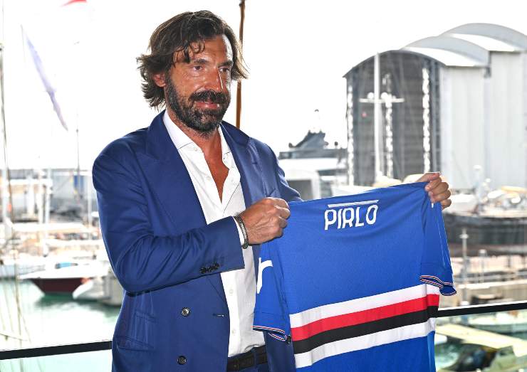 Andrea Pirlo, il giorno della presentazione come nuovo tecnico della Sampdoria