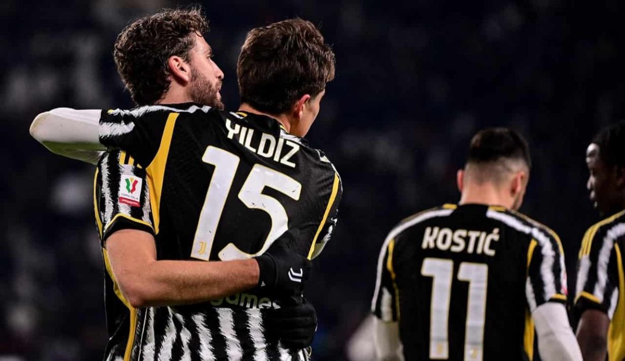 I giocatori della Juventus festeggiano un goal - Foto Lapresse - Jmania.it