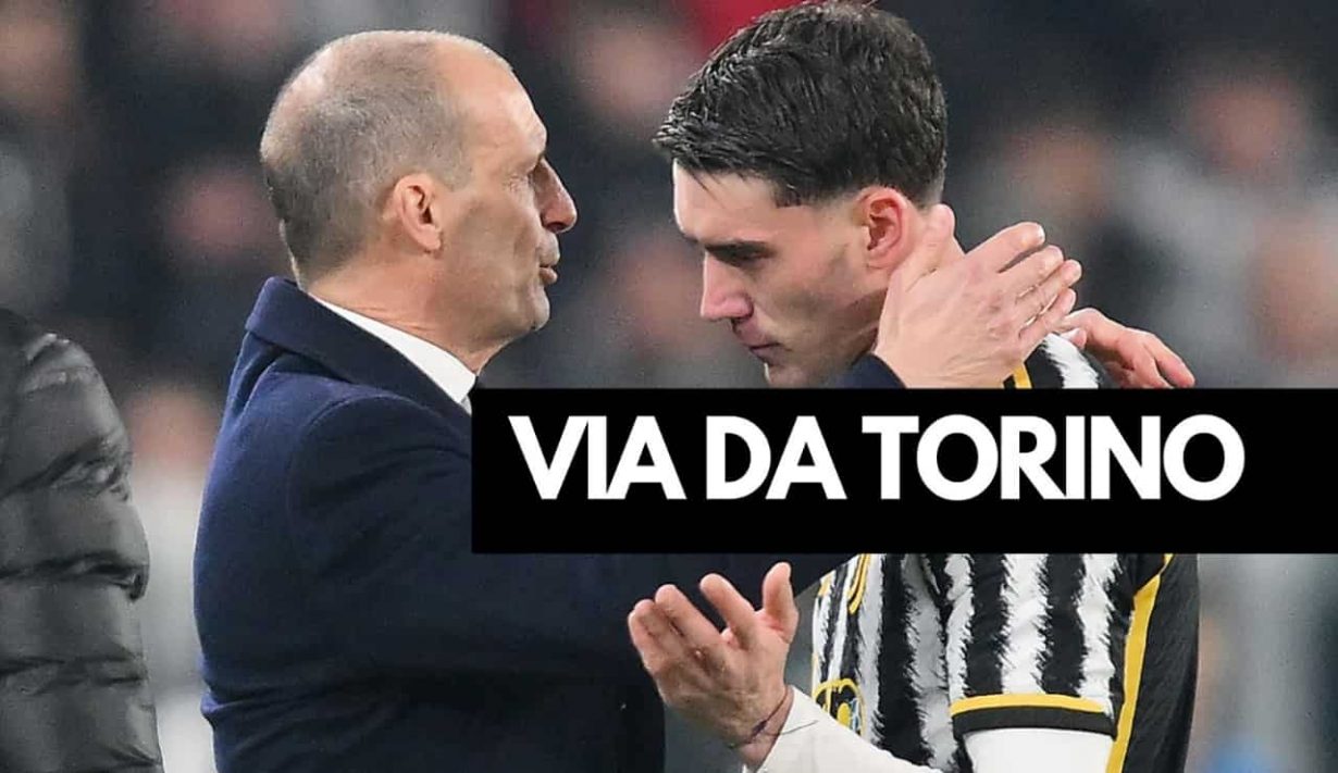 Max Allegri e Dusan Vlahovic - Foto ANSA - Jmania.it