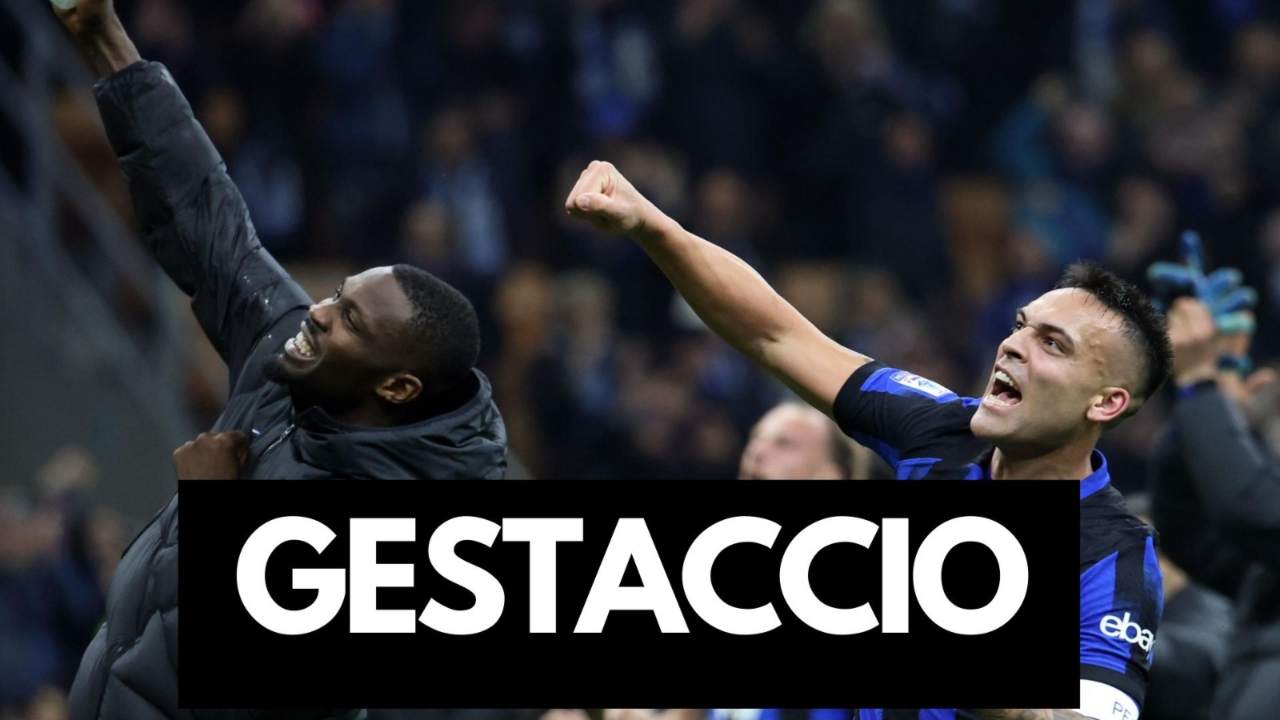 Marcus Thuram e Lautaro Martinez salutano la curva - foto ANSA - JMania.it