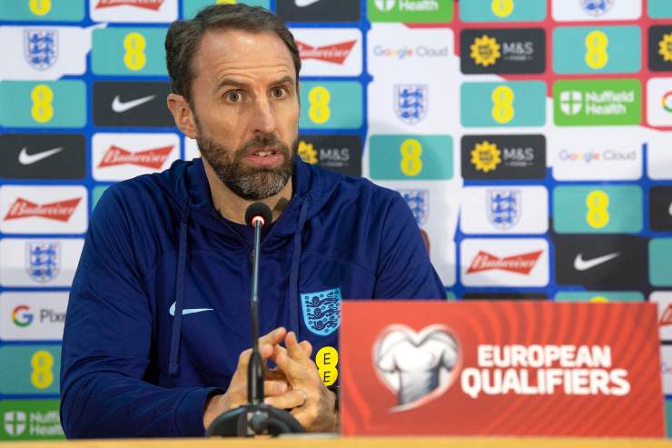 Gareth Southgate durante una conferenza stampa con la Nazionale - foto ANSA - JMania.it