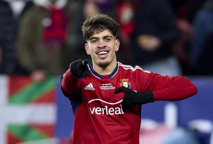 Ez Abde con la maglia dell'Osasuna - Foto ANSA - Jmania.it