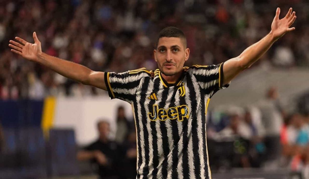 Marco Verratti con la maglia della Juventus - Foto ANSA - Jmania.it