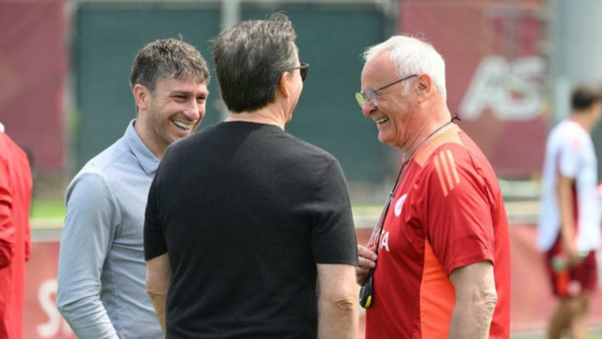 Ranieri a colloquio con Ghisolfi e Friedkin
