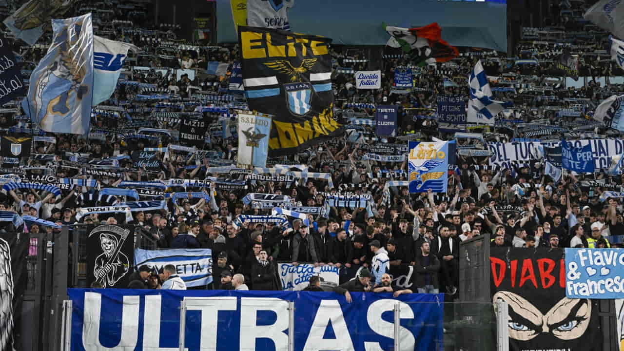 I tifosi della Lazio - Foto Lapresse - Jmania.it