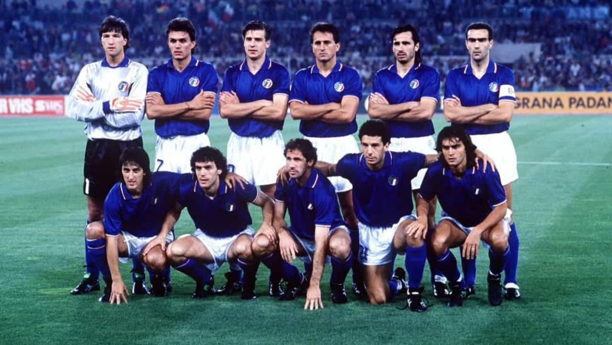 La Nazionale italiana dei Mondiali del 1990 - Foto Instagram - Jmania.it