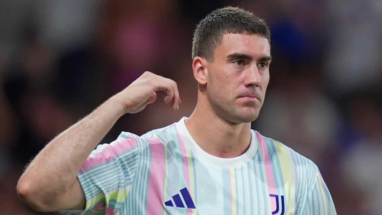 Dusan Vlahovic in amichevole - Foto Lapresse - Jmania.it