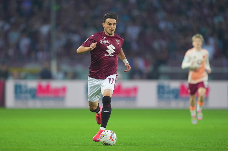 Elmas in campo con la maglia del Torino - Foto Lapresse - Jmania.it