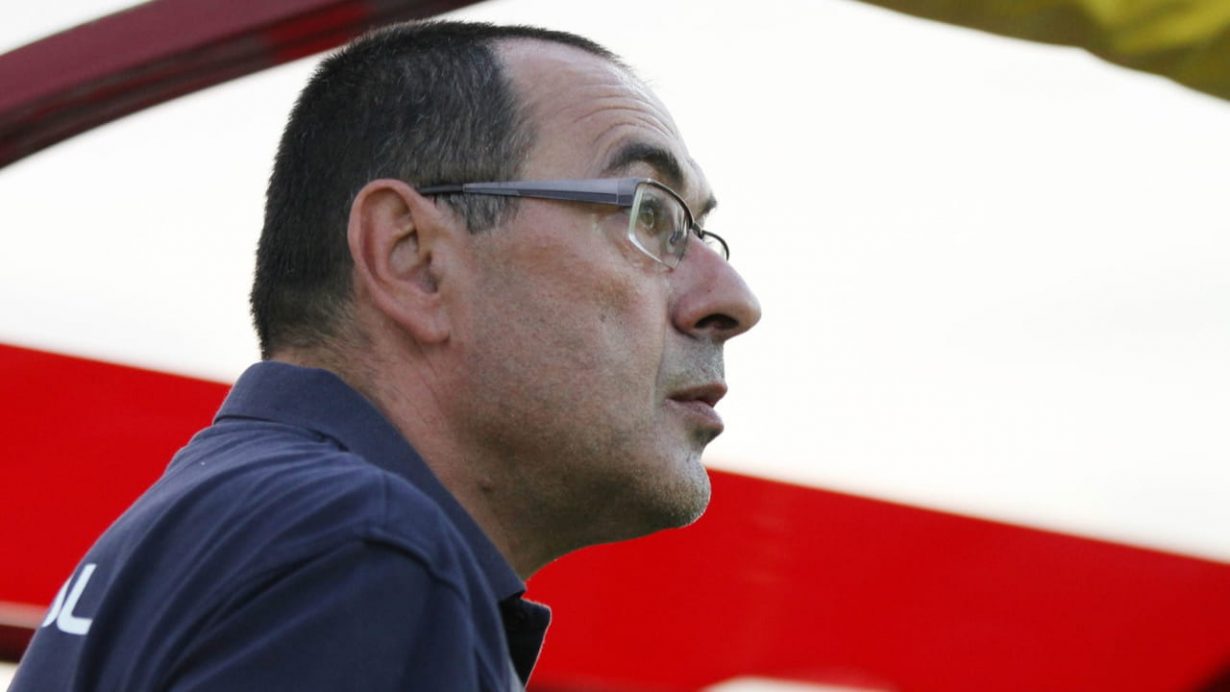 Maurizio Sarri in panchina - Foto Lapresse - Jmania.it