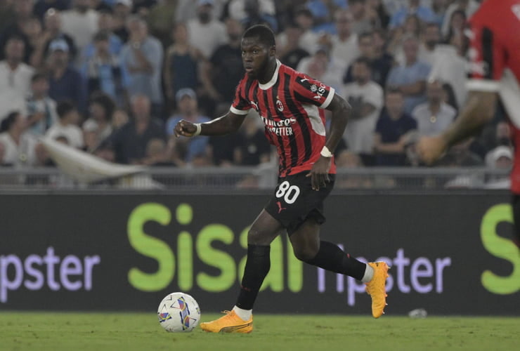Musah in campo con la maglia del Milan - Foto Lapresse - Jmania.it
