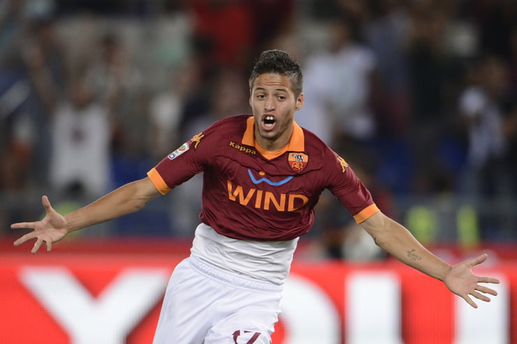 Nico Lopez a segno con la maglia della Roma - Foto Lapresse - Jmania.it