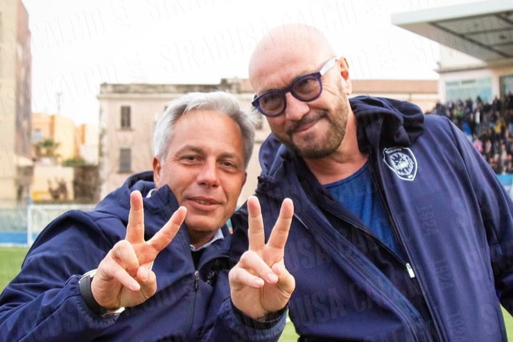 Alessandro Ricci e Walter Zenga - Foto dal profilo Instagram del Siracusa calcio - Jmania.it