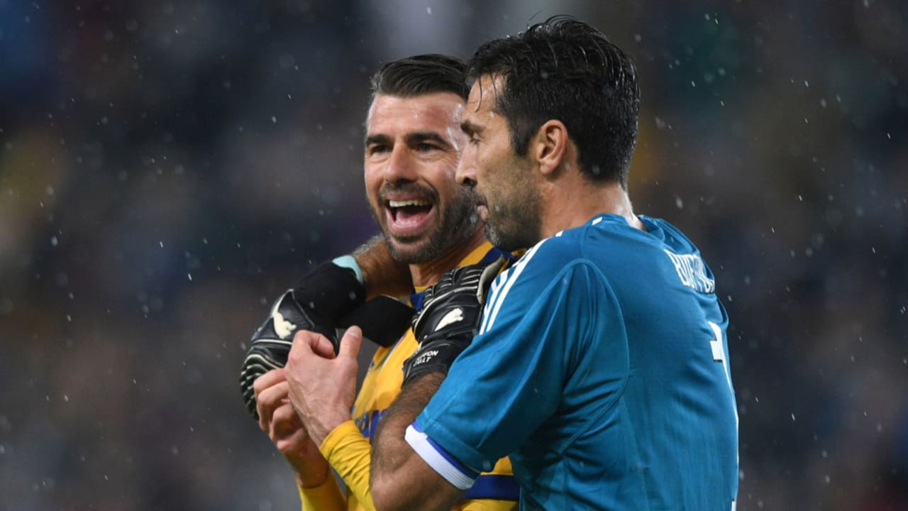 Andrea Barzagli e Gianluigi Buffon - Foto Lapresse - Jmania