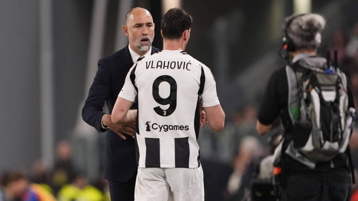 Dusan Vlahovic e Igor Tudor - Foto LaPresse - Jmania.it