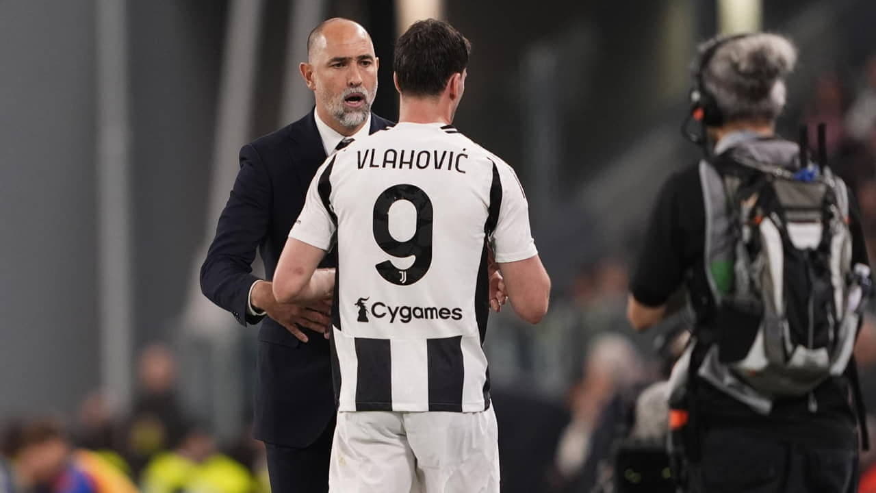 Dusan Vlahovic e Igor Tudor - Foto LaPresse - Jmania.it