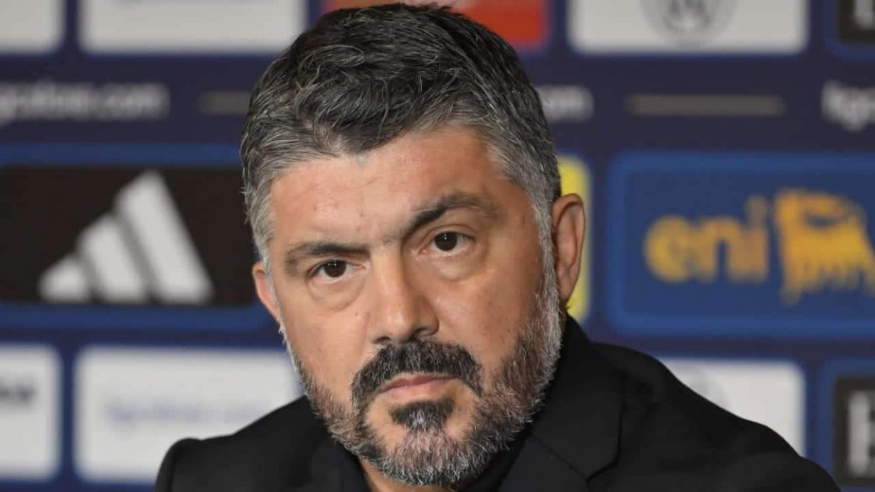 Gennaro Gattuso in conferenza - Foto LaPresse - Jmania.it