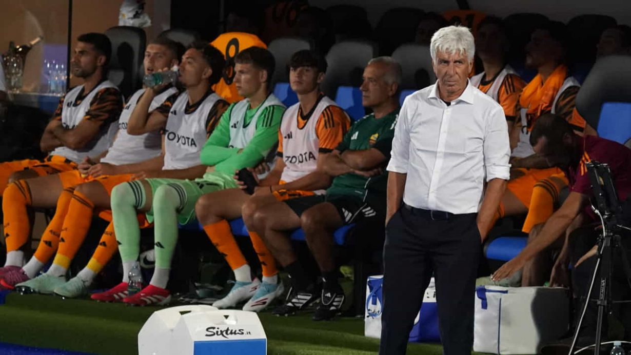 Gian Piero Gasperini in panchina - Foto Lapresse - Jmania.it