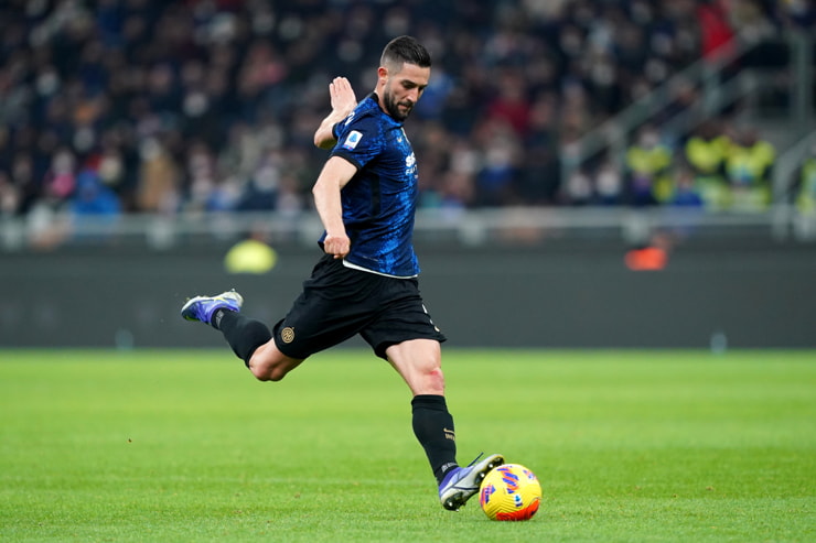 Roberto Gagliardini in campo con la maglia dell'Inter - Foto Lapresse - Jmania.it