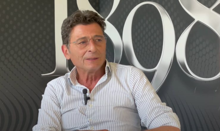 Il Presidente dell'Ascoli Bernardini Passeri 