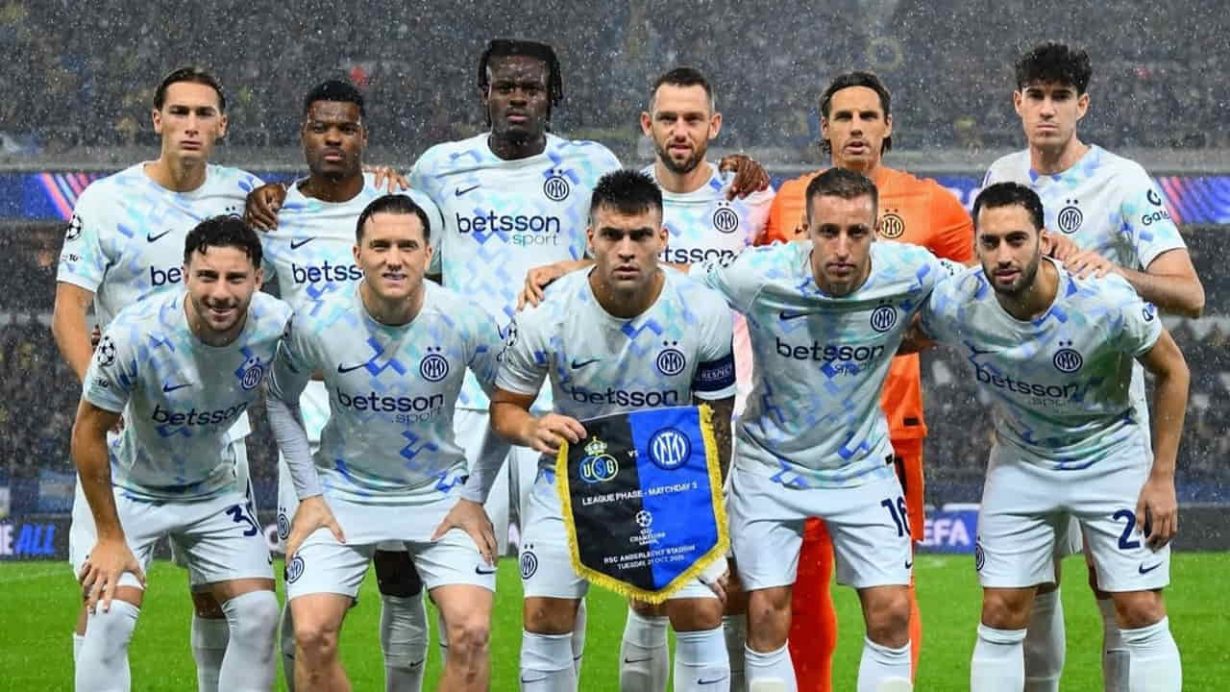 L'Inter scesa in campo in Belgio - Foto dal profilo Instagram del club - Jmania.it