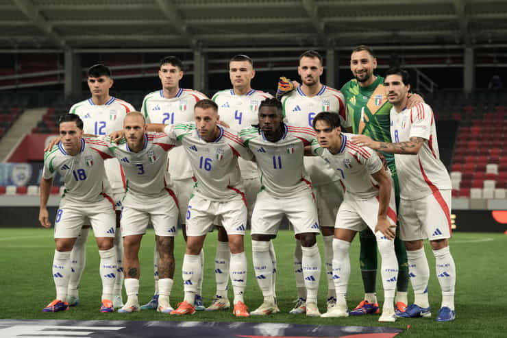 L'Italia in una recente partita - Foto LaPresse - Jmania.it