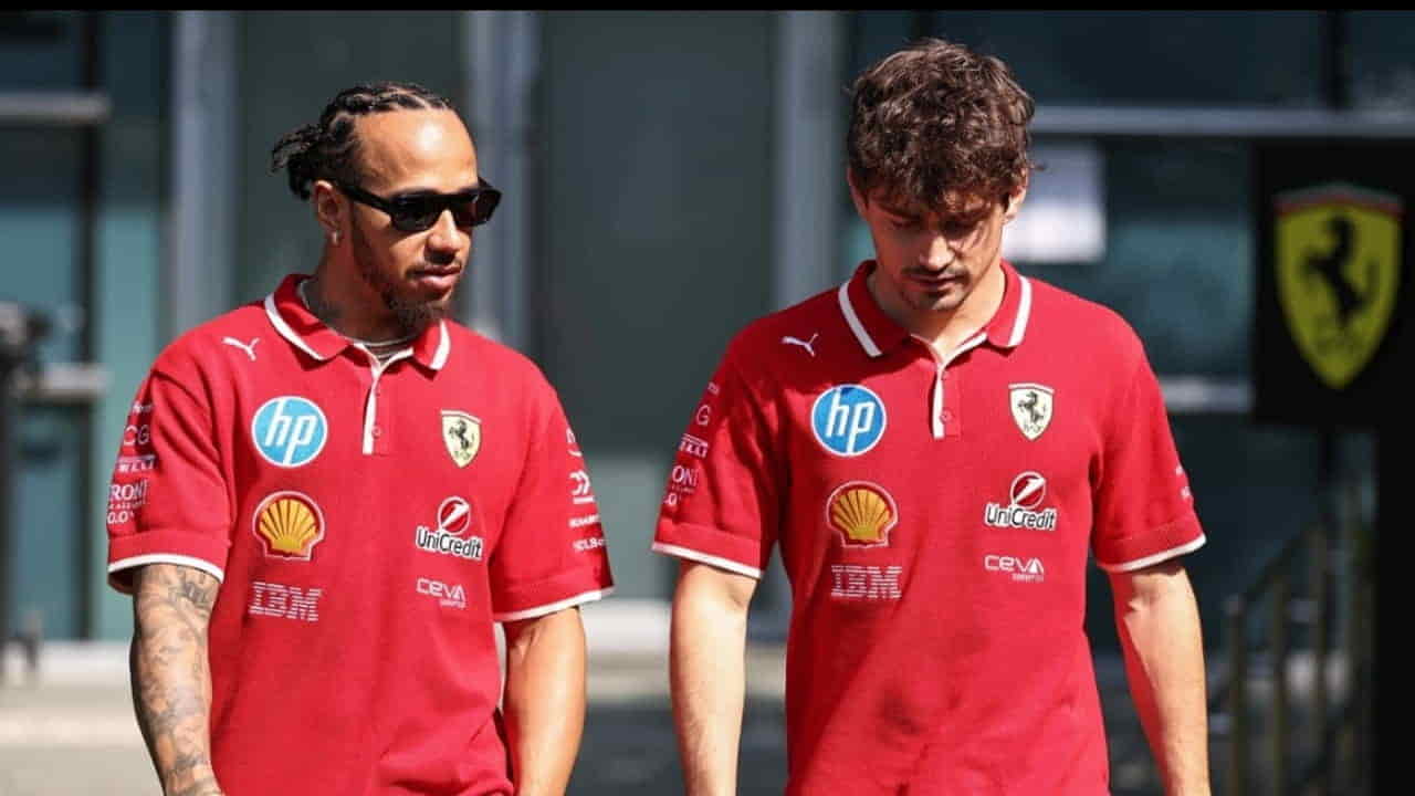 Lewis Hamilton e Charles Leclerc - Foto X - Jmania.it