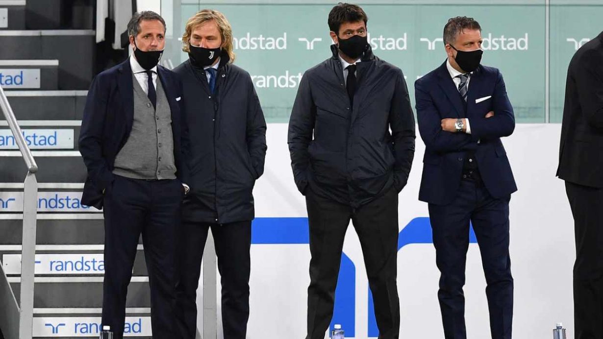 Paratici, Nedved, Agnelli e Cherubini