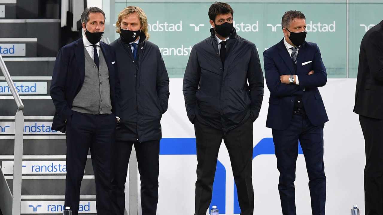 Paratici, Nedved, Agnelli e Cherubini 