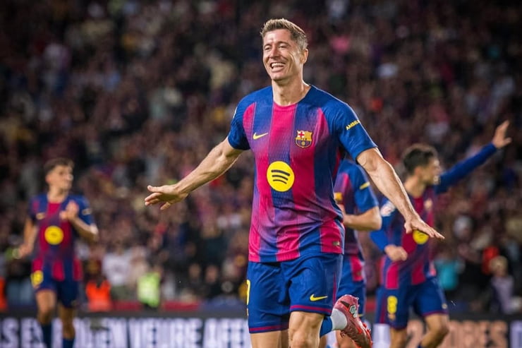 Robert Lewandoski festeggia un gol - Foto dal suo profilo Instagram - Jmania.it